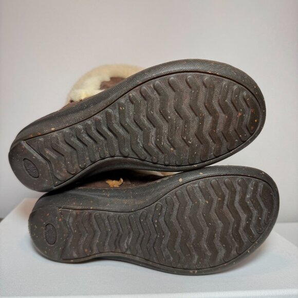 UGG Australia Sheepskin Leather Calf Chestnut Boots US Size 6 - Picture 5 of 9